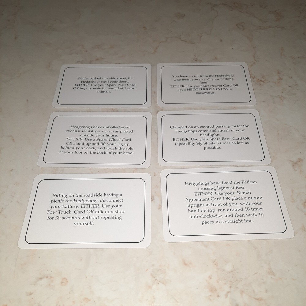 Hedgehogs Revenge Vintage Game Replacement Piece Cards - Picture 11 of 16